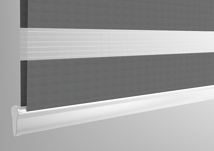 Nightshade, Blue Grey Grain - Twist&Fit Day and Night Blind - Image 4